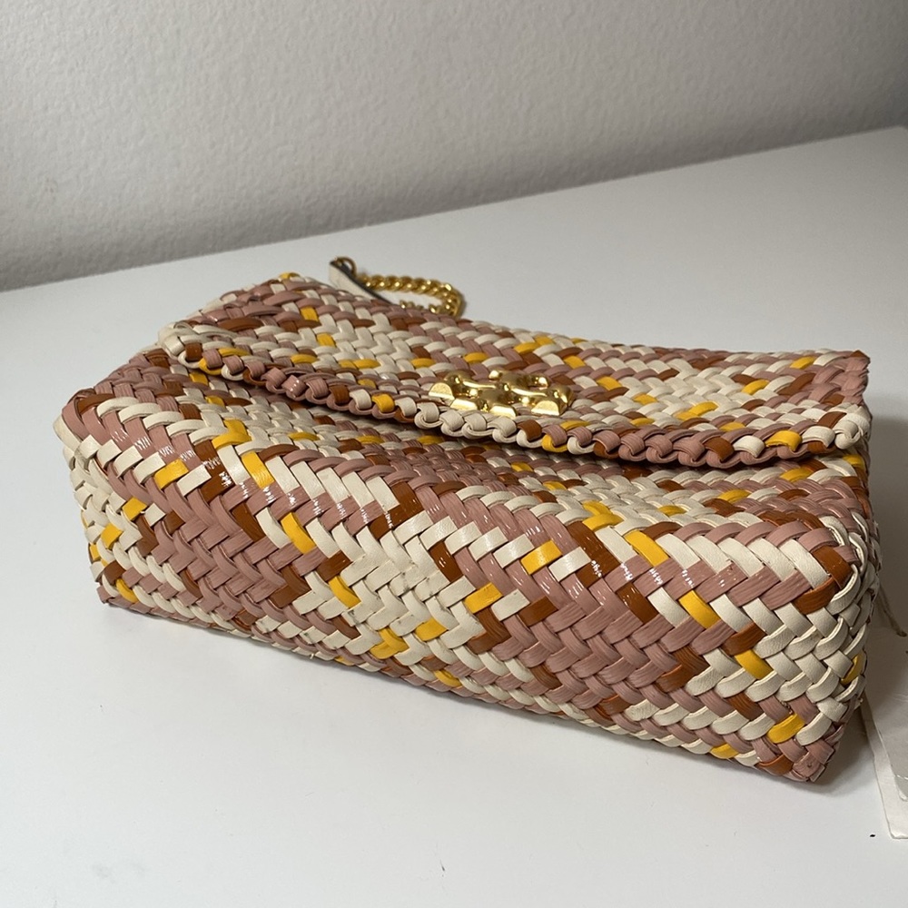 NWT Tory Burch Kira Woven Small Convertible Shoulder Bag - Picture 5 of 12